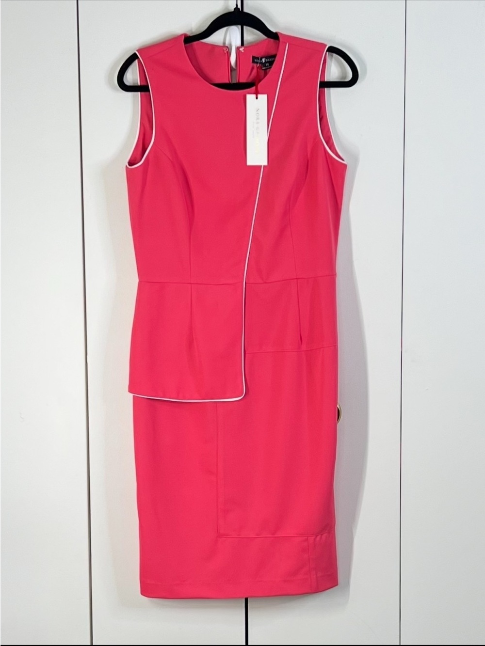 NORA  GARDNER New York NWT Pink Salmon Sleeveless Knee Length